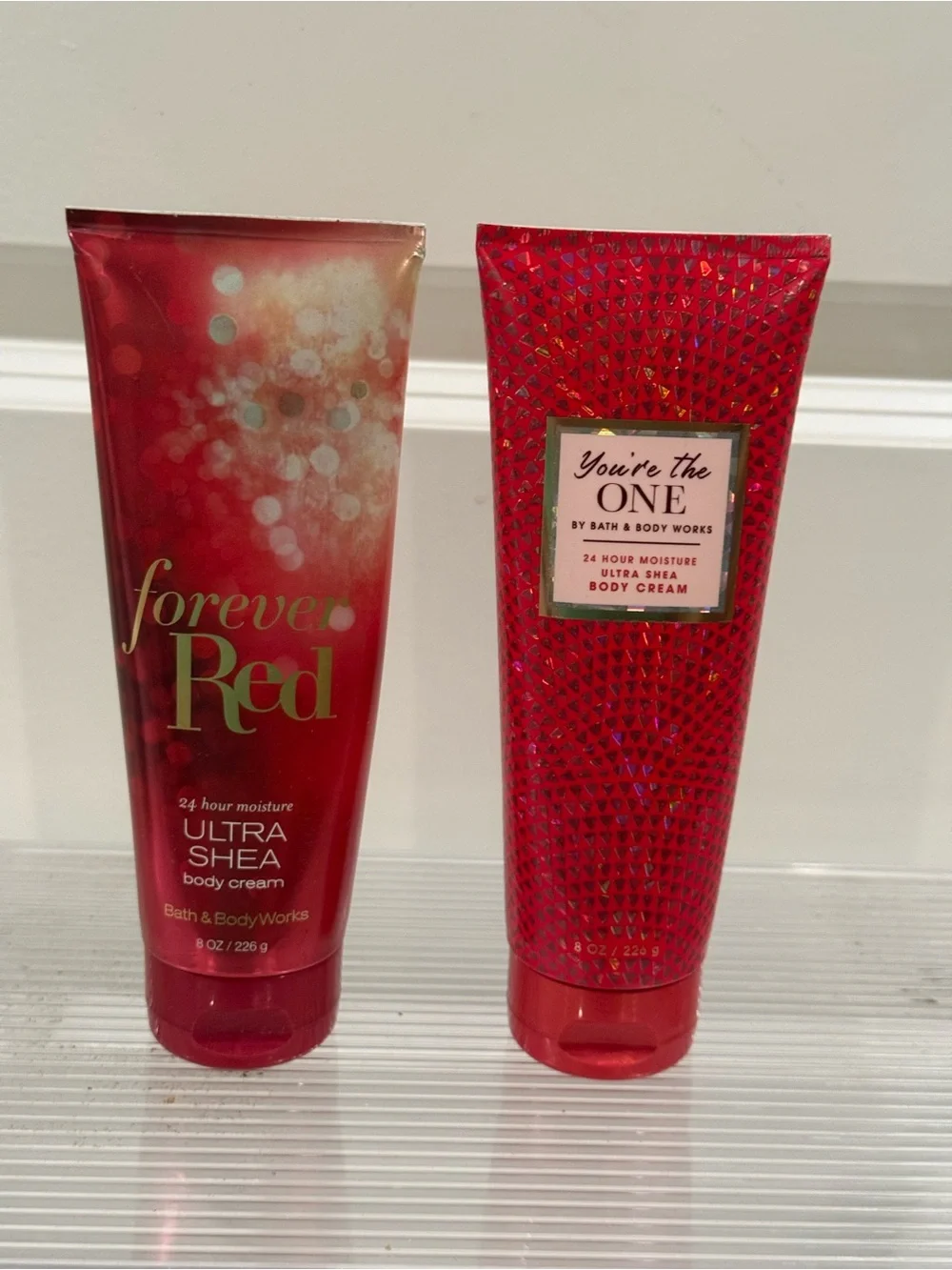 NEW Bath & Body Works Forever Red & You're the One Red Ultra Shea Body Cream Duo